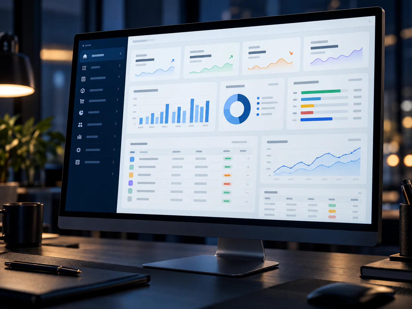 Business management dashboard